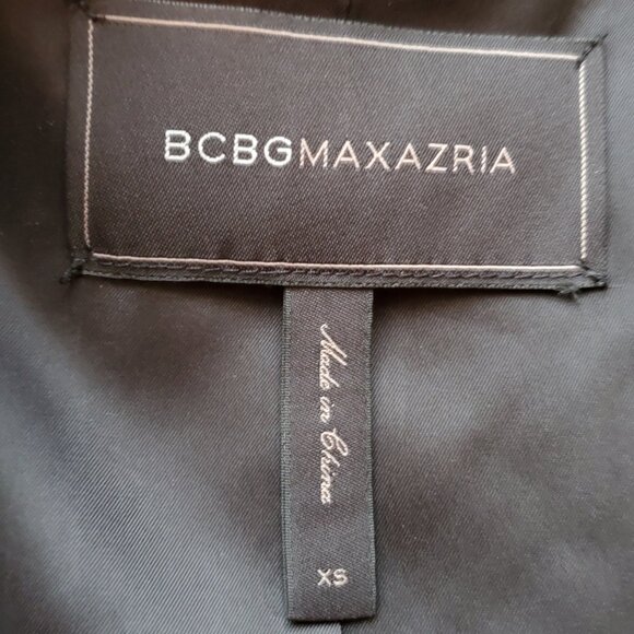 BCBGMAXAZRA Black/White Trim Spencer Blazer Jacket SZ XS - Picture 7 of 10